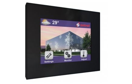 iSMA-B-TSP-RS2-S-D Free programmable controller, built-in 3.5" touch LCD screen.